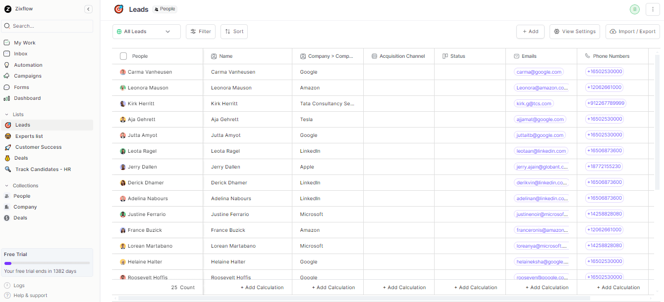 With Zixflow you even can track your leads.