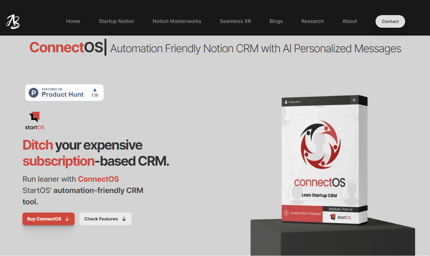 ConnectOS, a lean Attio alternative.