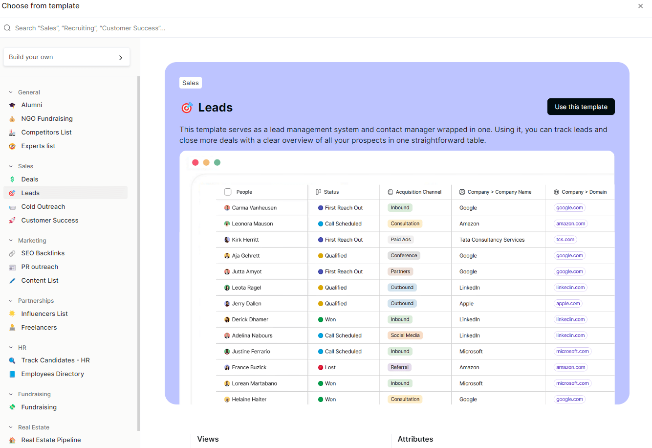 Zixflow a sales cadence builder offers industry-specific templates that are highly customizable to store and manage all your leads and contacts.