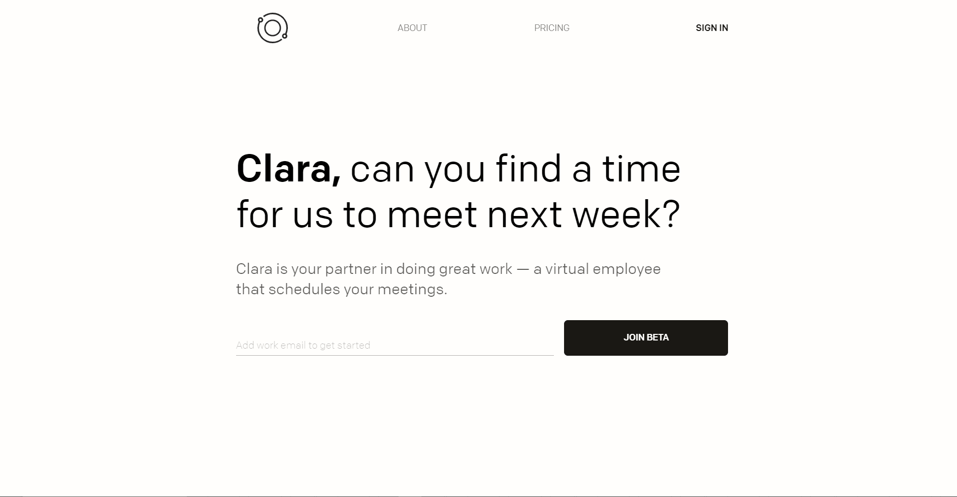 Clara - a virtual employee and your partner.