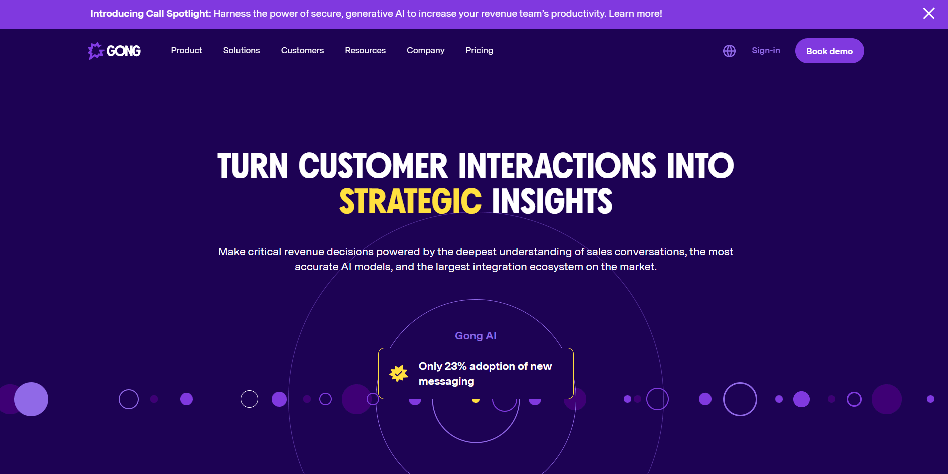 Gong - turn conversations into insights.