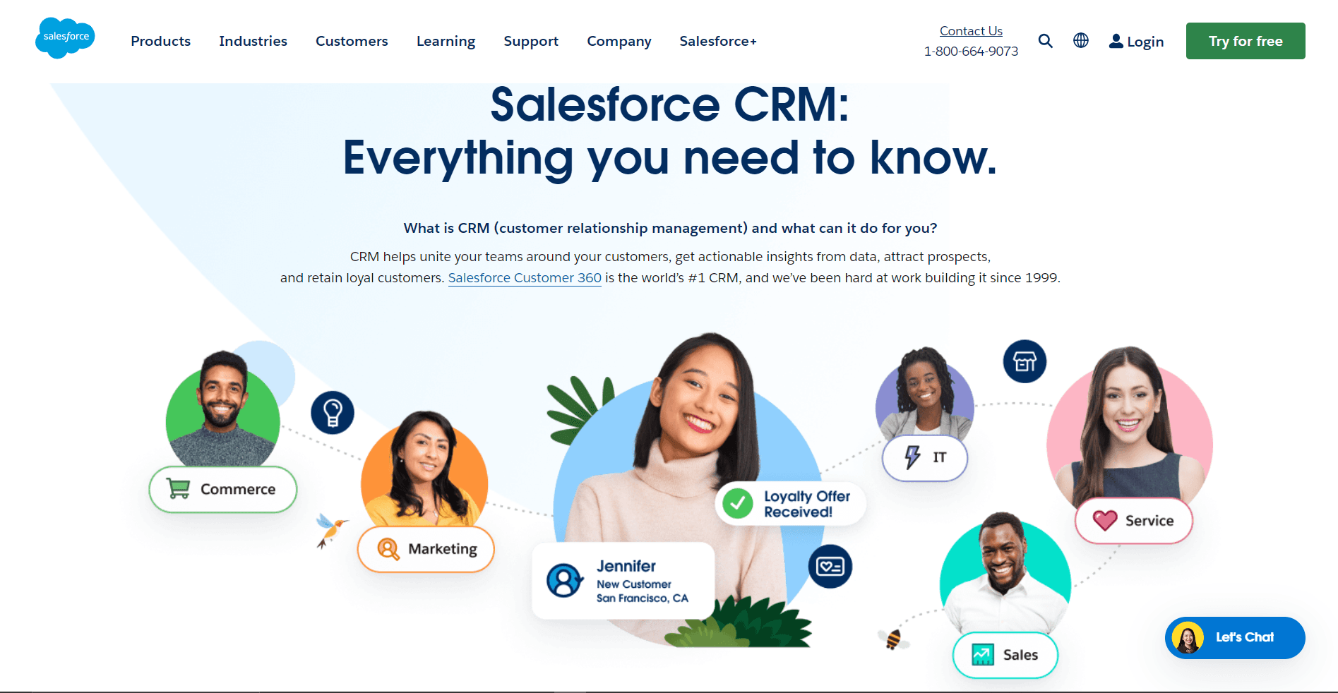 Salesforce - a pioneer in the CRM industry.