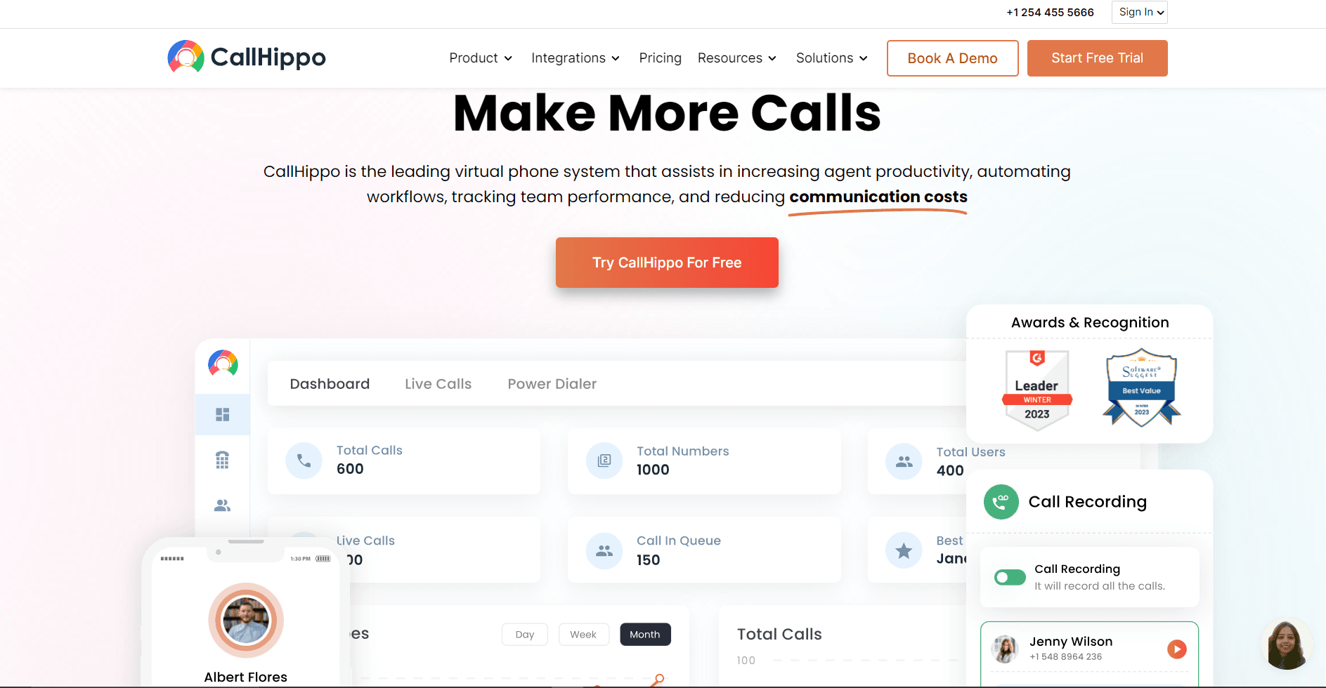 CallHippo - increase productivity with this leading virtual phone system.