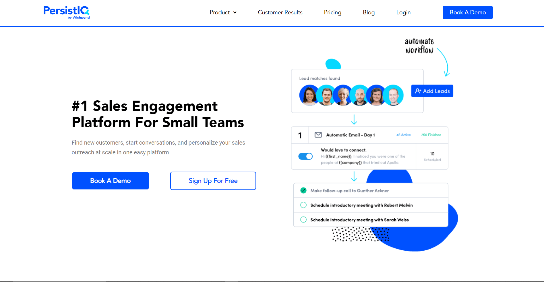 Persistiq - personalize and assist small teams.