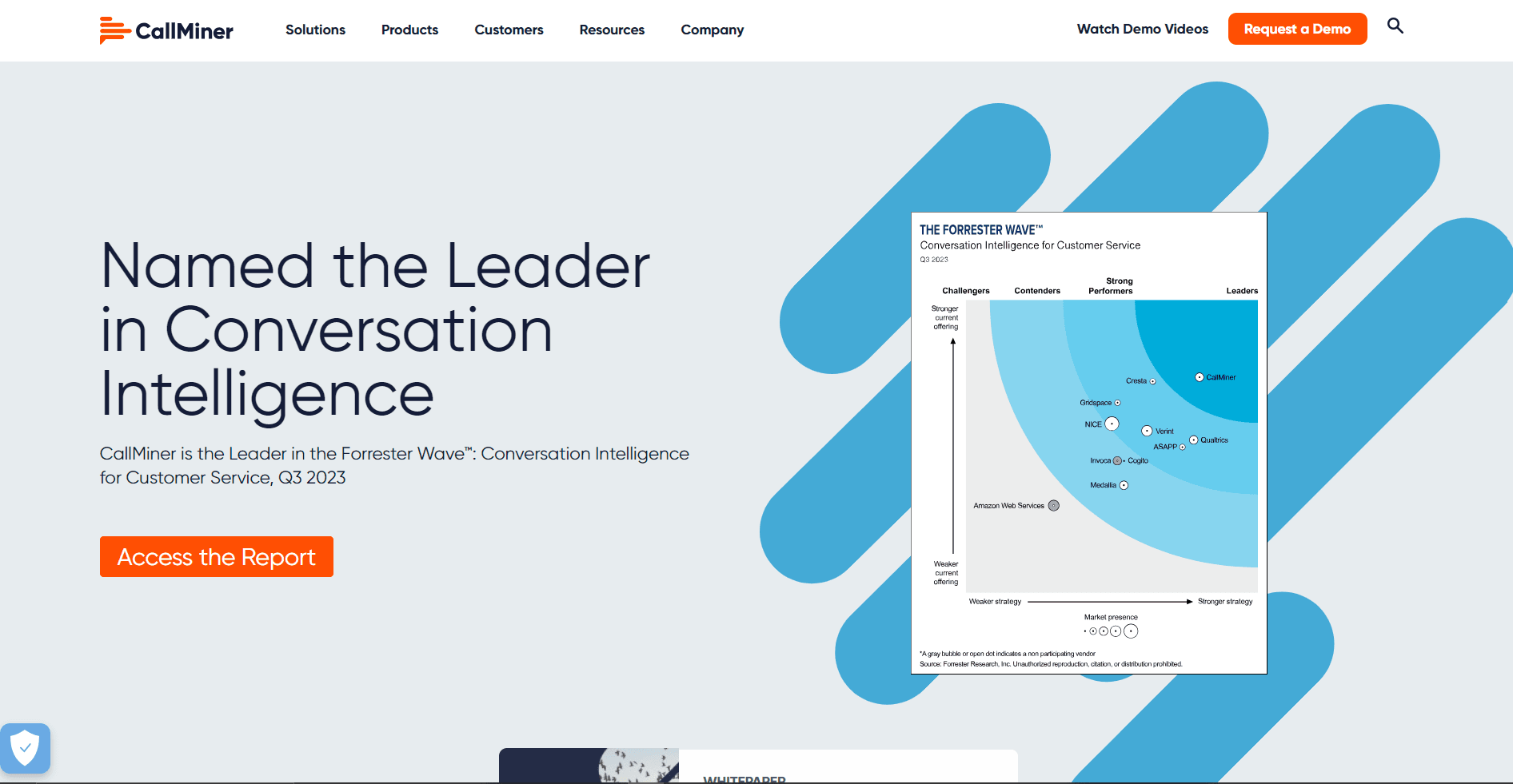 CallMiner - multi-channel conversation intelligence platform.