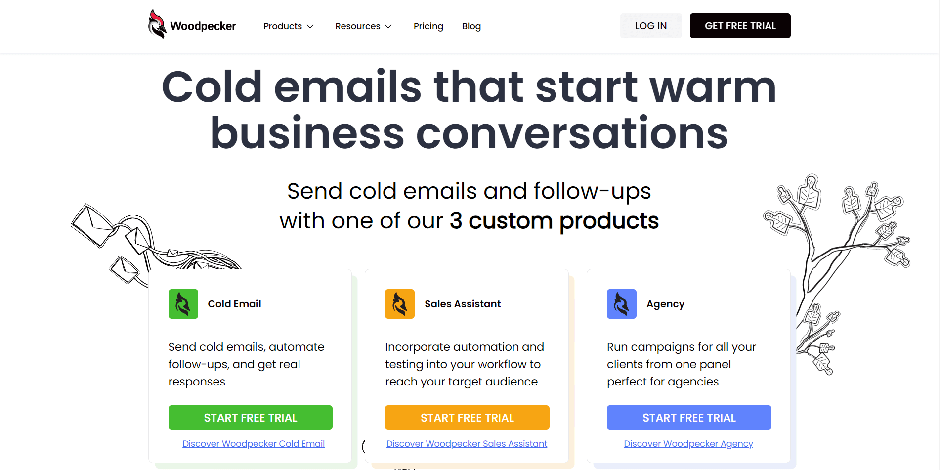 Woodpecker - make emails warm and not cold.