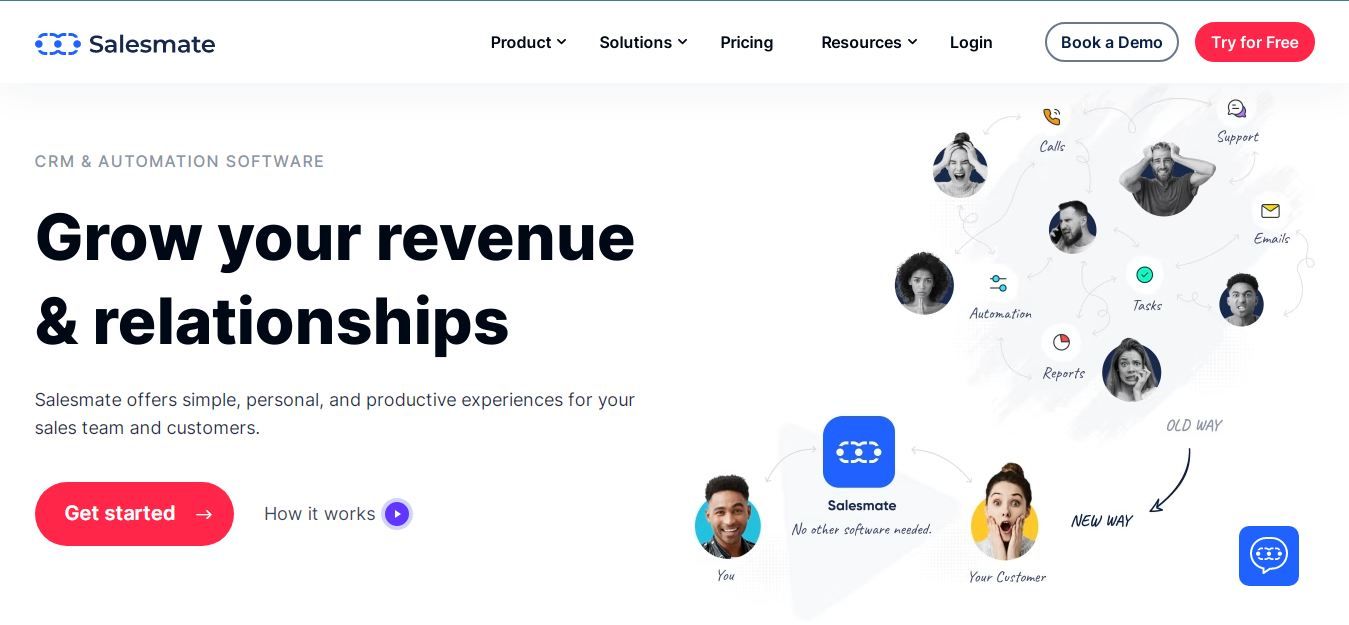 Streamline your sales and marketing tasks Salesmate.
