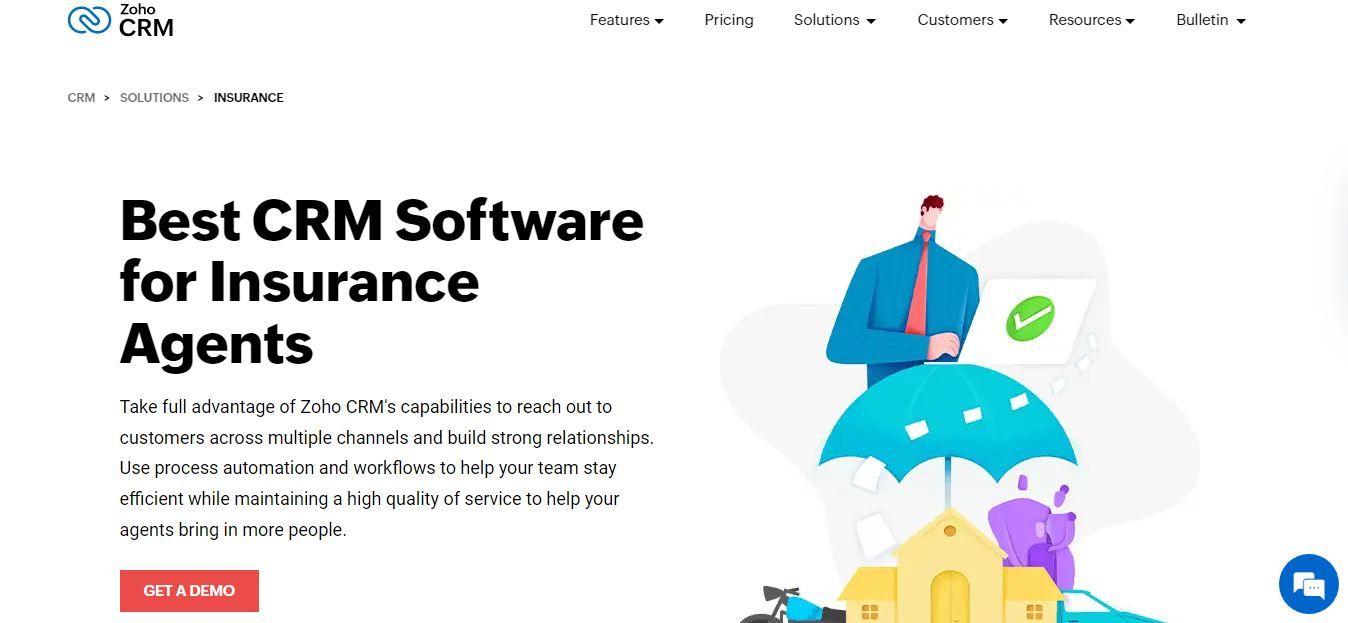 Zoho offers a user-friendly interface that absolutely works on different devices.