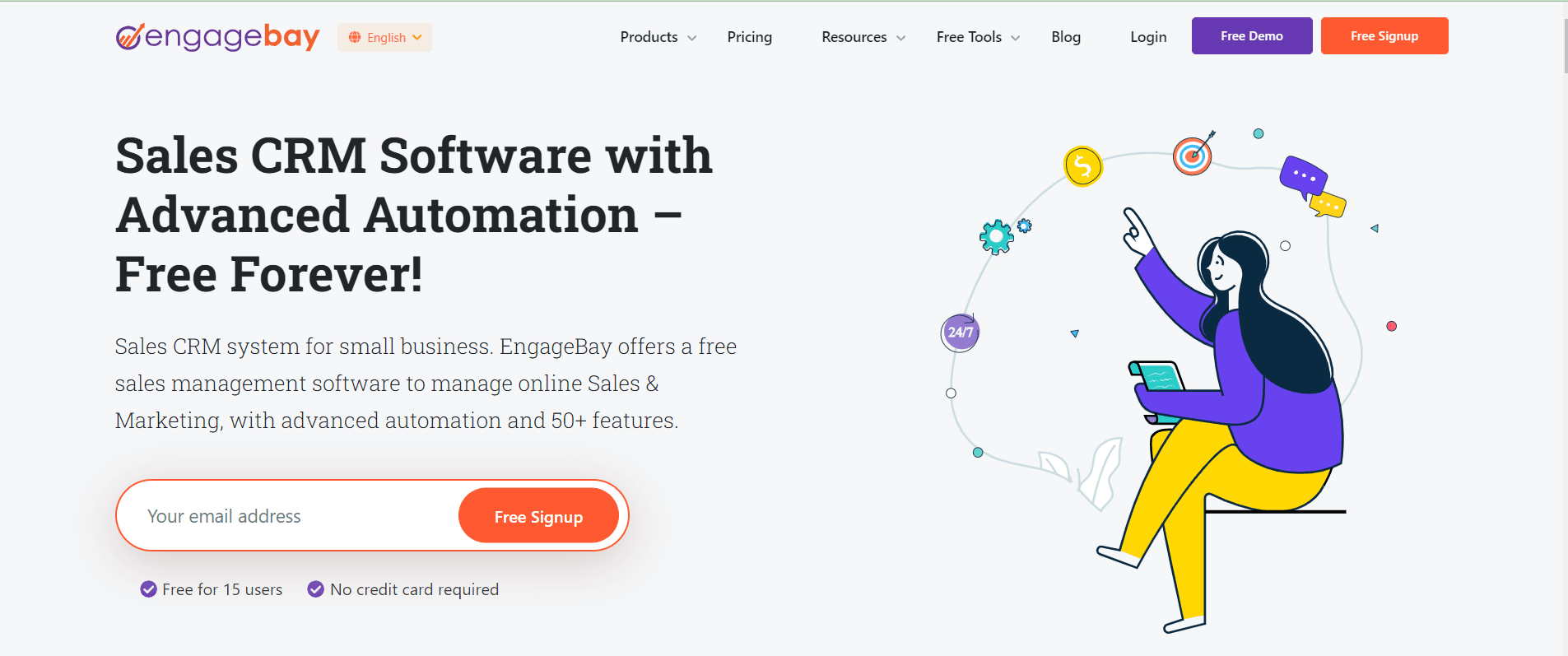 Engage customers with the advanced automation of EngageBay.