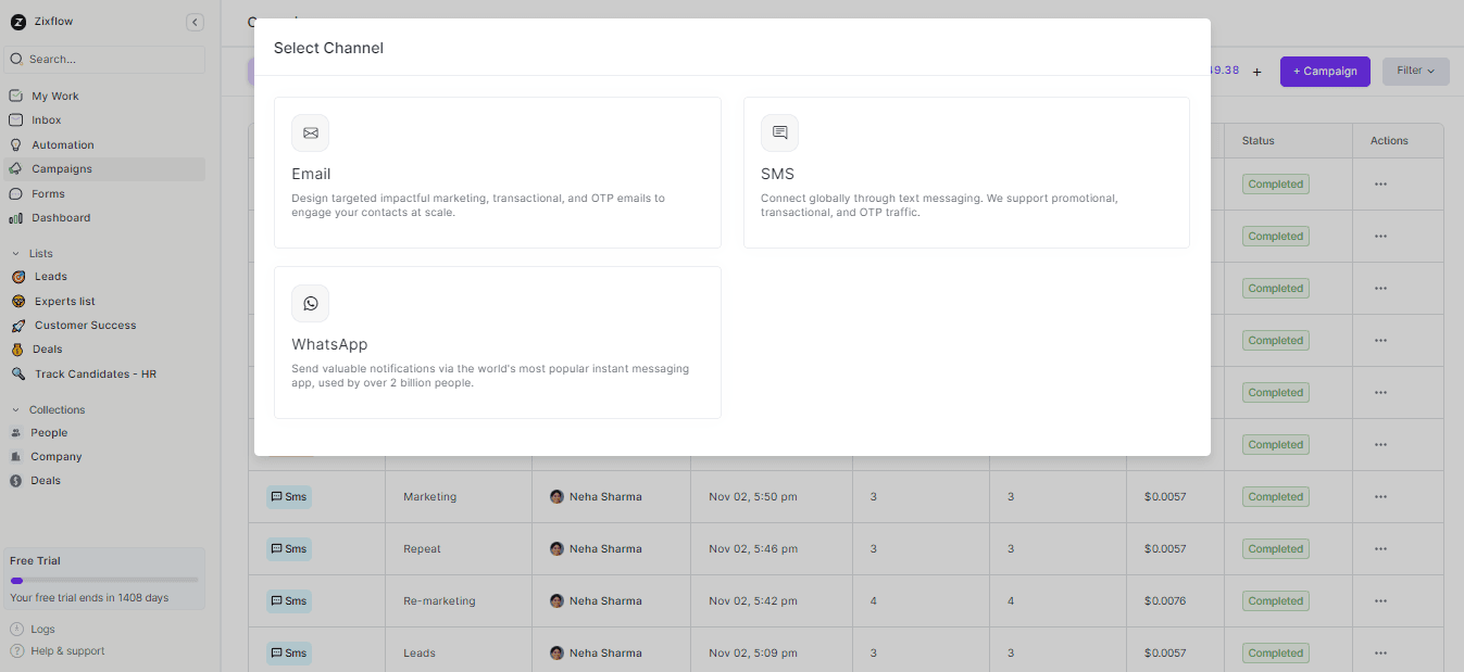Zixflow is the best alternative to Mailchimp because it provides a multi-channel option for your easy work operation.