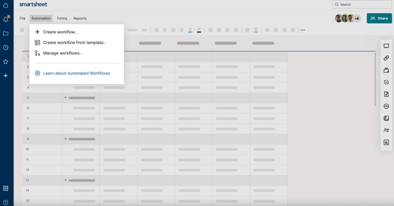 Smartsheet is one of the best enterprise CRMs with project management. Source