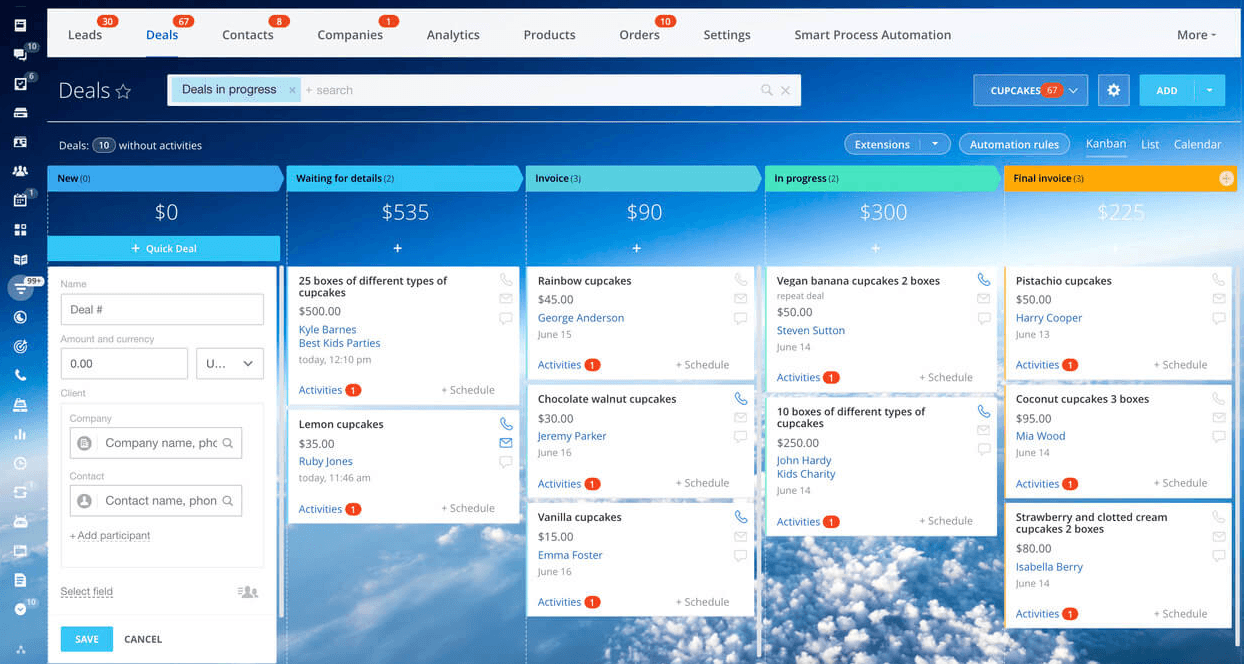 Bitrix24 project management CRM. Source
