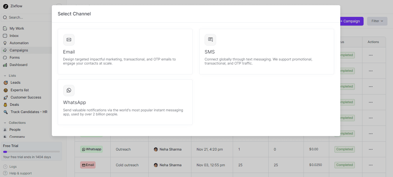 Zixflow provides a multi-campaign option with different templates that makes it the best alternative to ActiveCampaign.