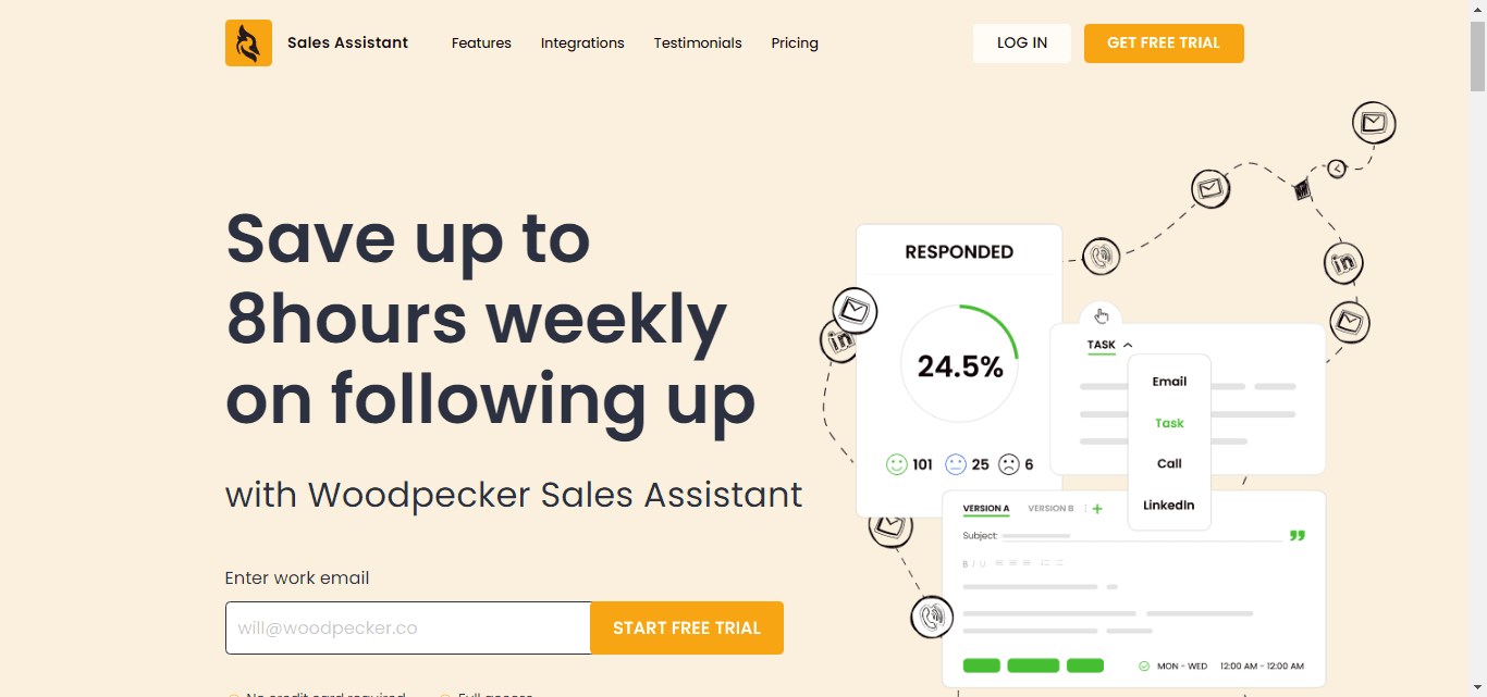 Woodpecker, a sales automation system.