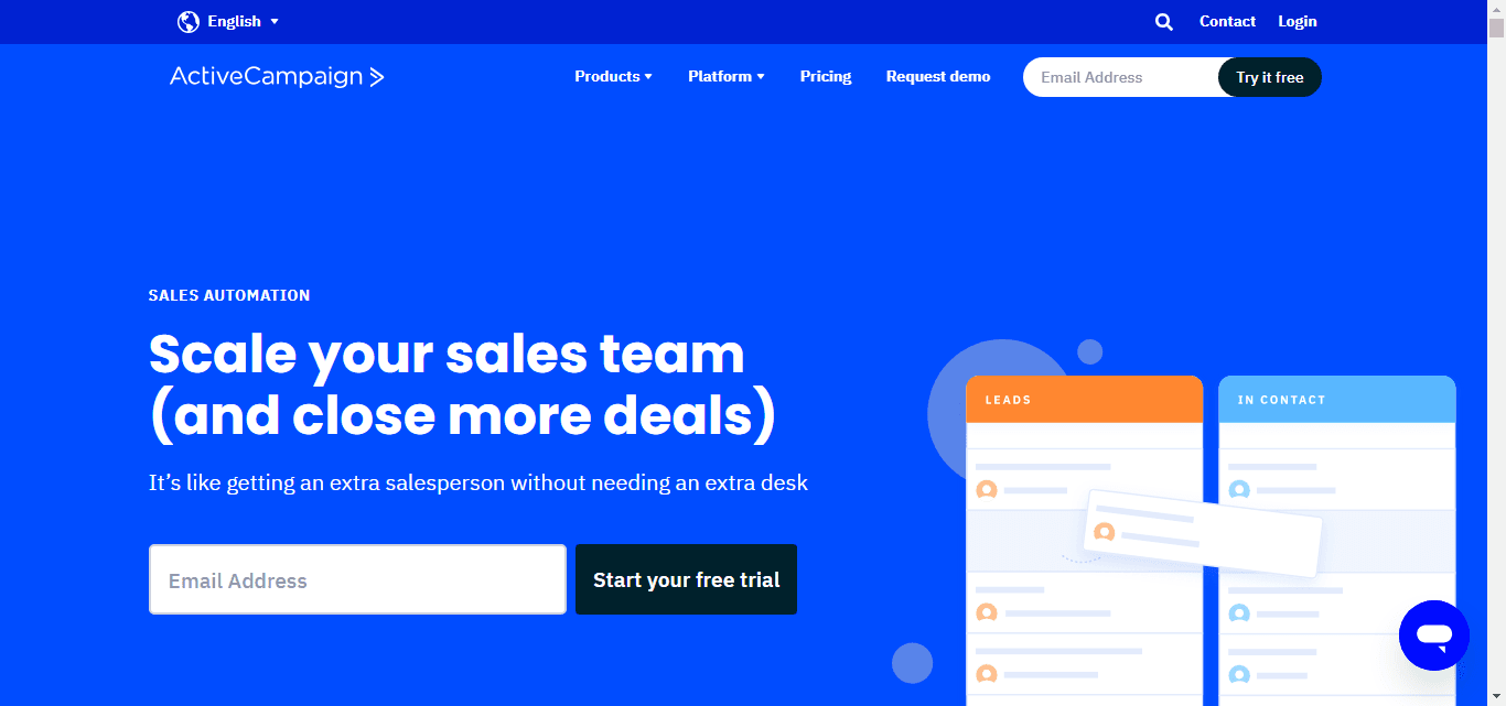 ActiveCampaign, one of the leading sales automation platforms.