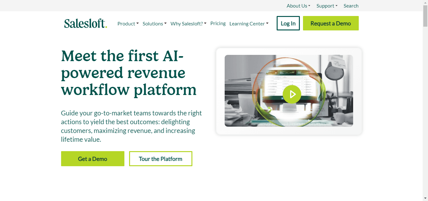 Salesloft, an AI-powered sales automation tool.