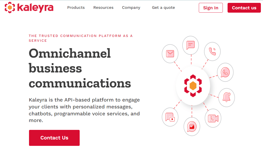 Kaleyra, an omnichannel alternative to 360dialog.