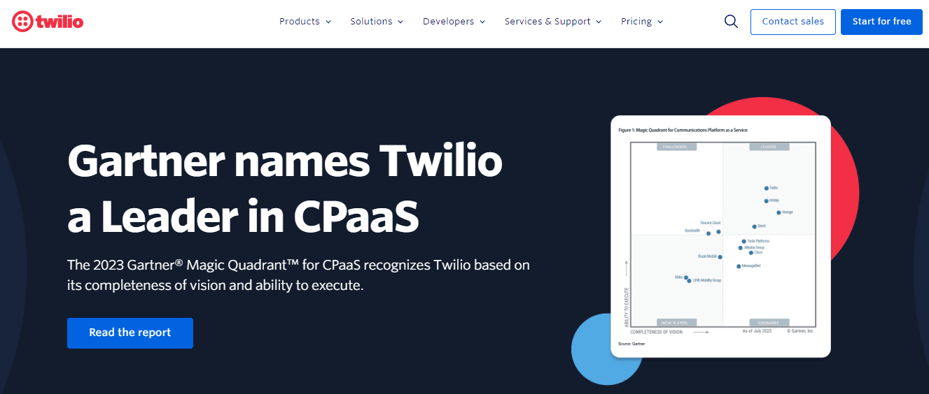 Twilio is an excellent Karix alternative.
