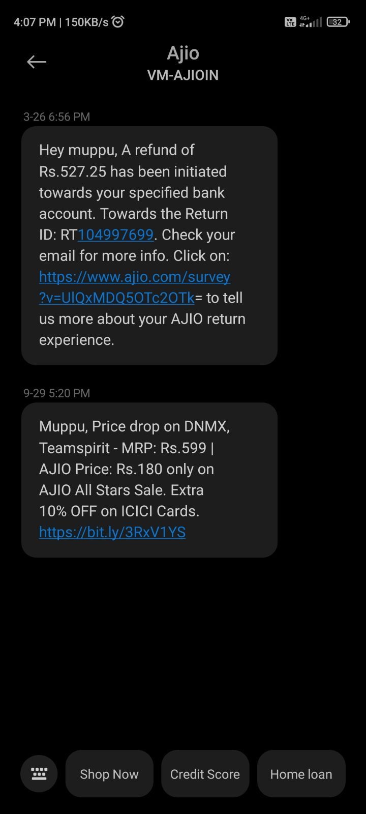 Ajio’s automated SMS campaign is reaching its people with the right information and staying unbiased.