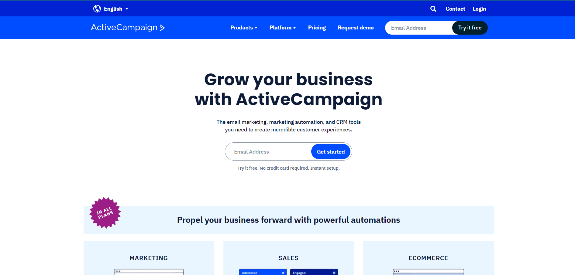 ActiveCampaign offers sales & marketing automation as one of the best Monday CRM alternatives.