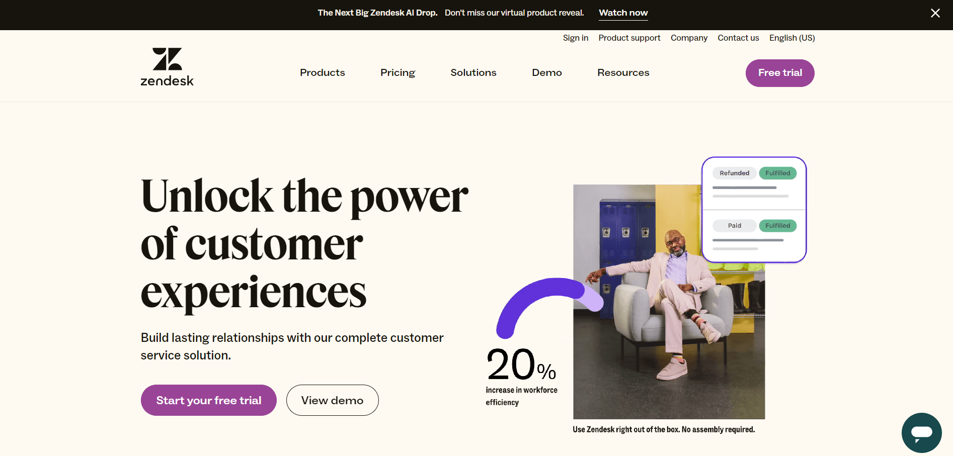 Zendesk, a Monday CRM alternative, primarily serves as a customer service platform.