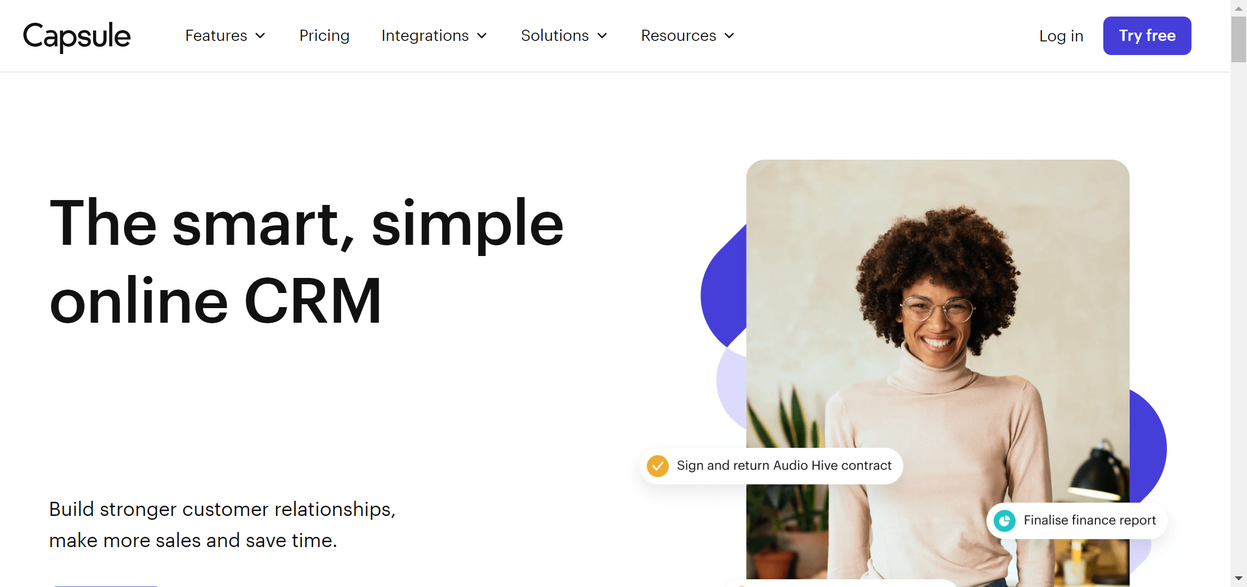 Manage your leads and contacts effectively with Capsule.