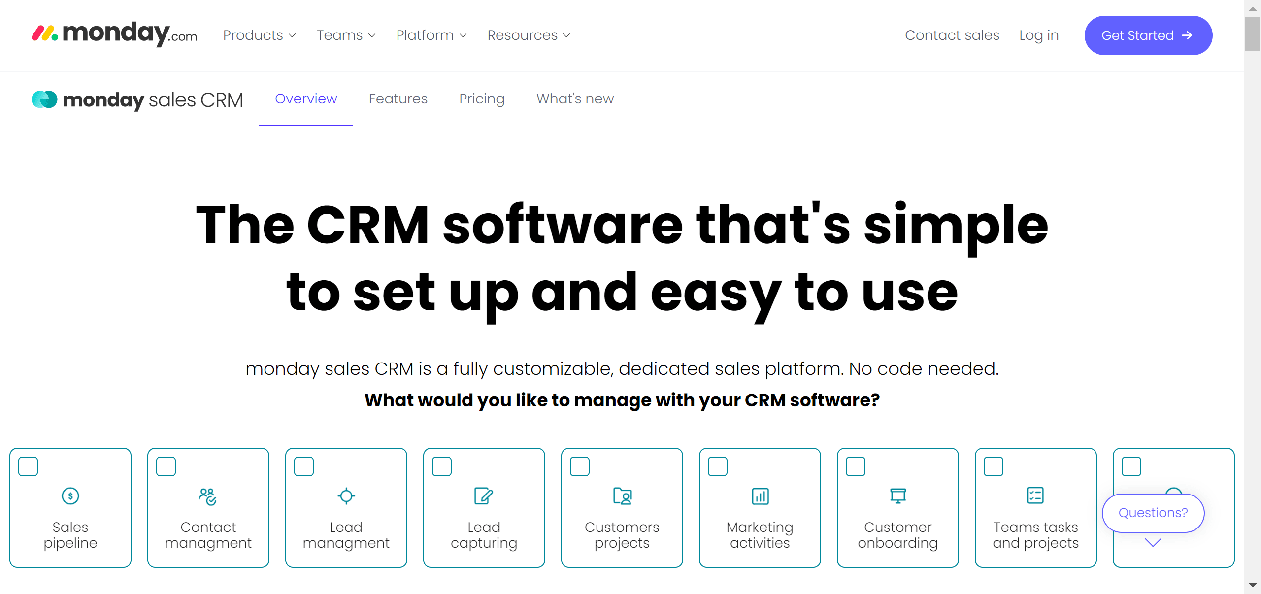 Manage your projects and sales processes with Monday.com.