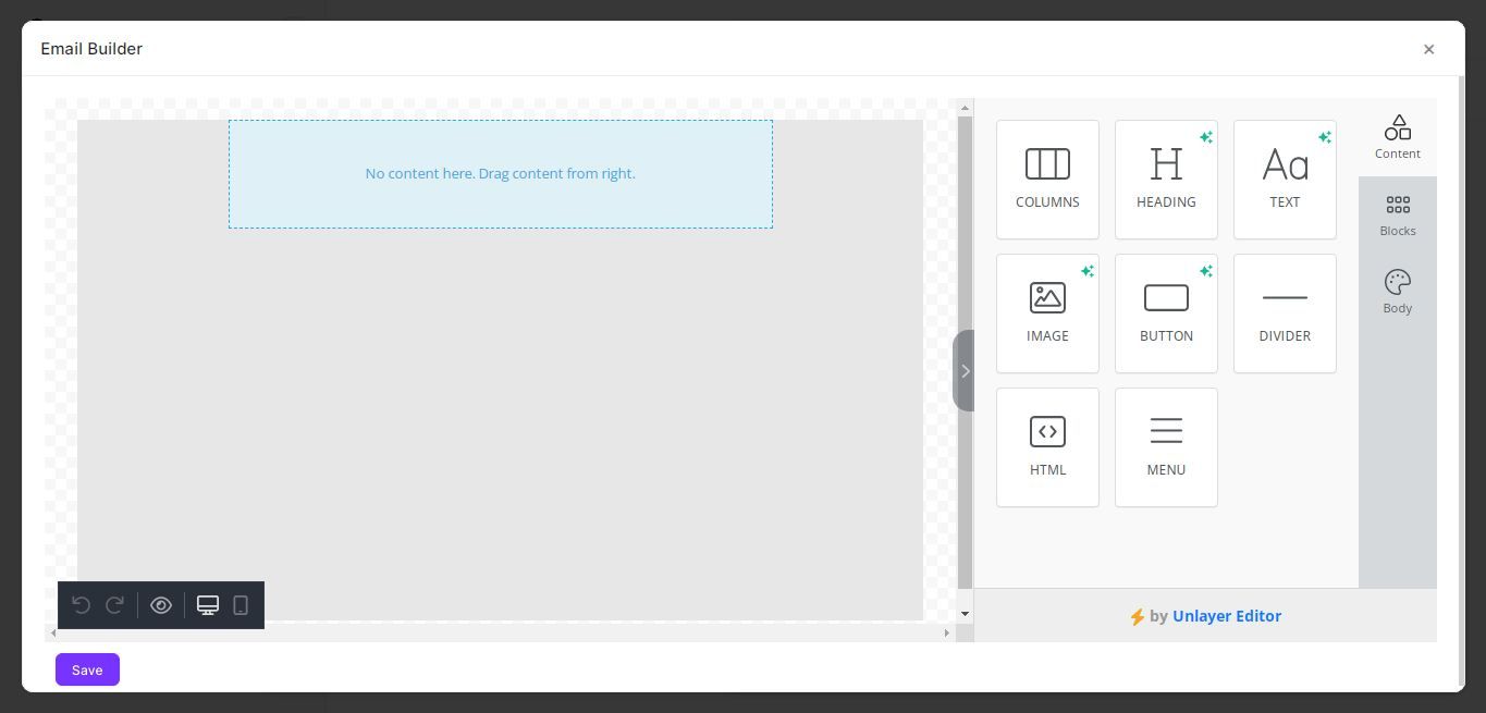 Setting up email templates.
