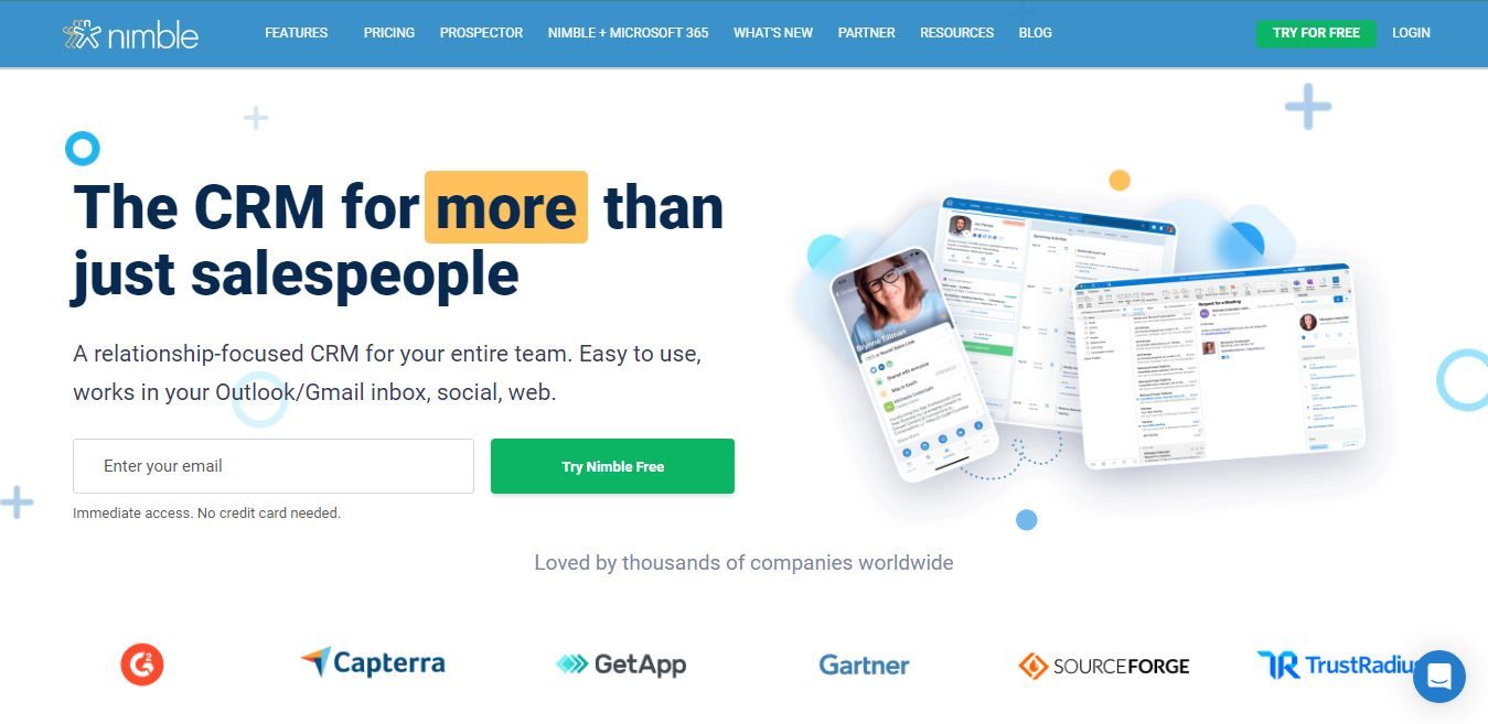 Track all your pipeline and sales process effortlessly with Nimble.