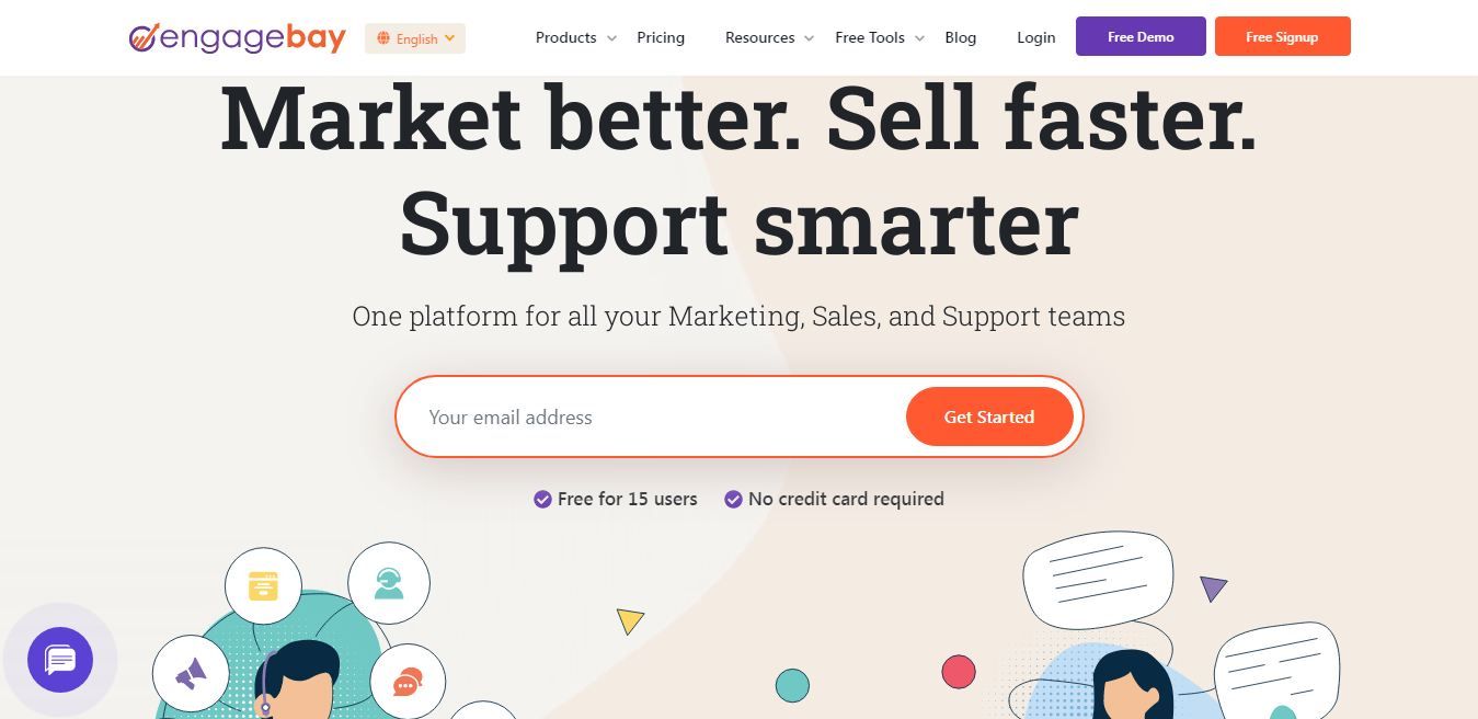 Create and send personalized email with EngageBay.