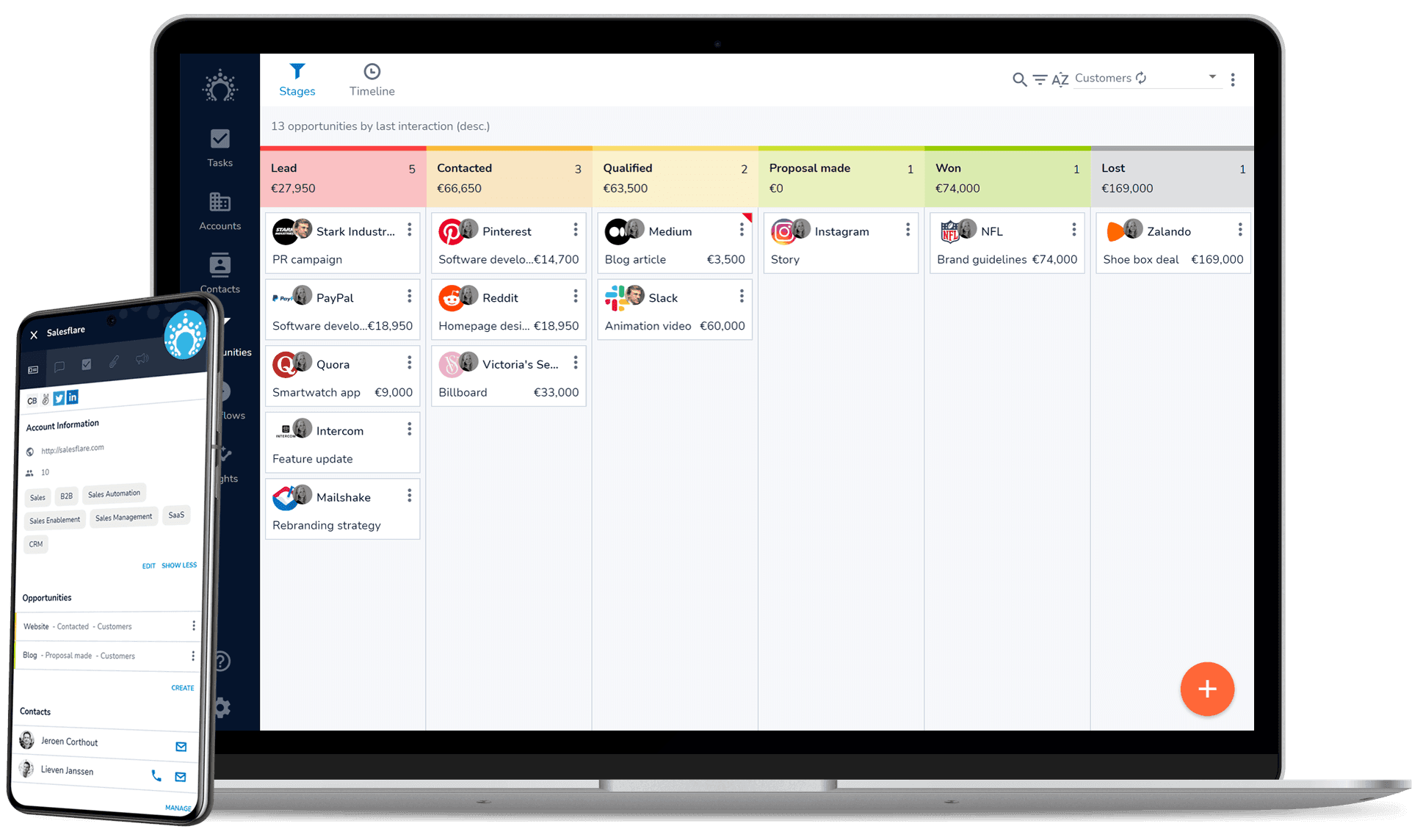 Salesflare is a powerful CRM for small and medium-sized businesses.