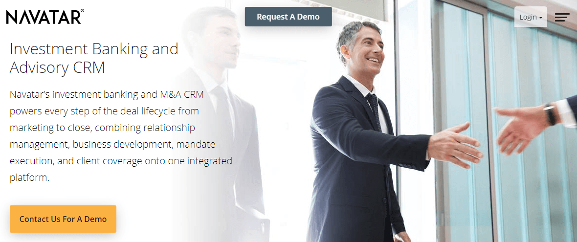 Navatar investment banking CRM is a worthwhile investment.