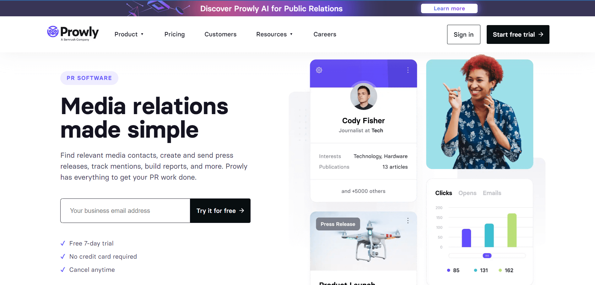 You can enhance your PR team's productivity with Prowly, a CRM for PR.