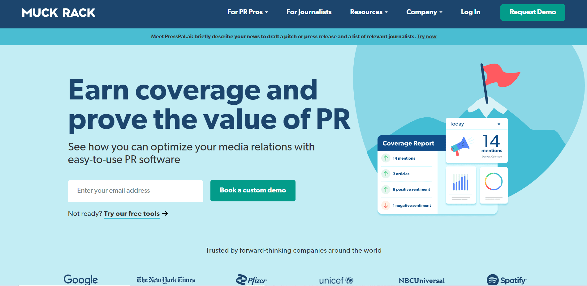 Muck Rack, a PR CRM software, helps you smartly organize your workflow.