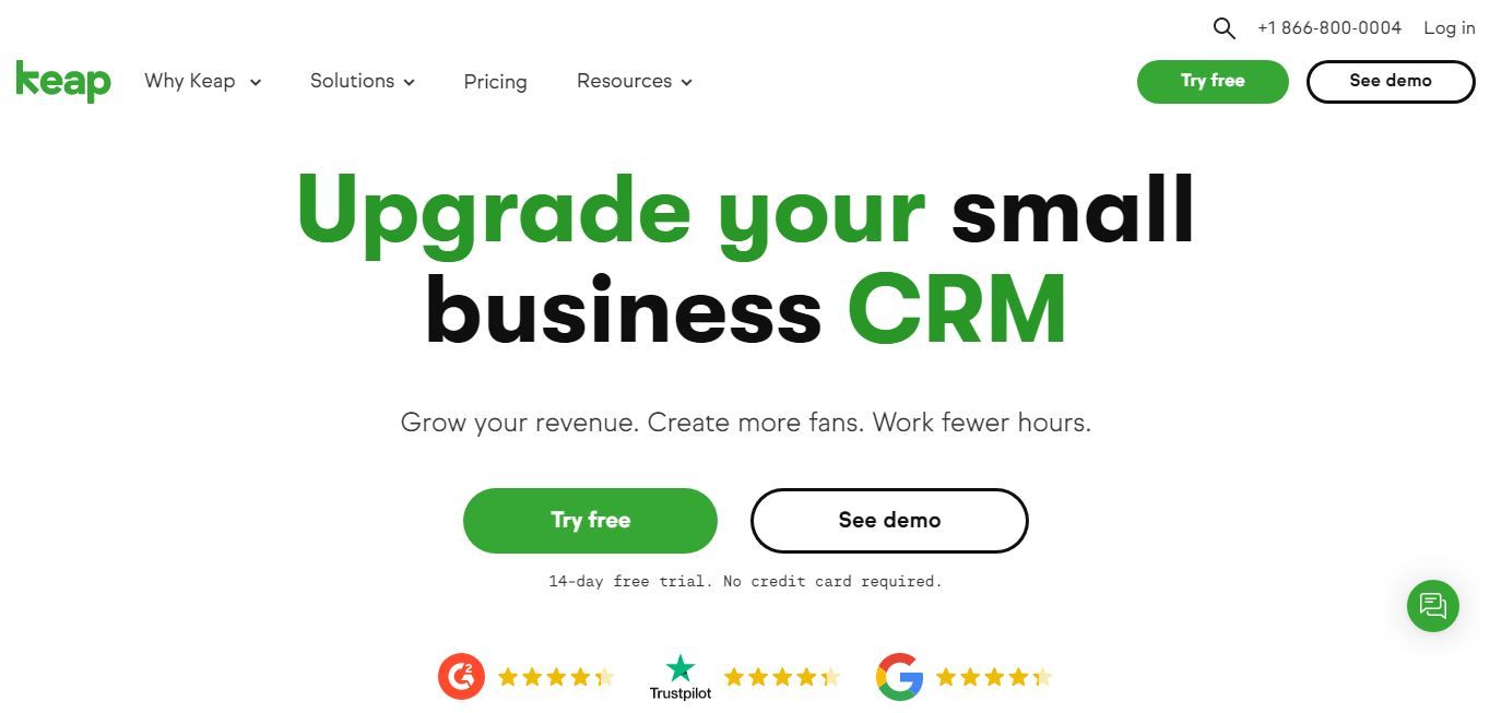 Your startup is sure to thrive with one of the best CRM tools for startup businesses, Keap's top-notch contact management system.