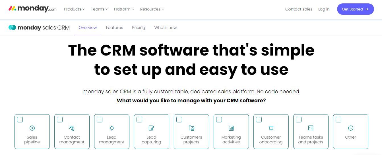 Your sales game can be elevated with Monday sales CRM, a CRM software for startups!