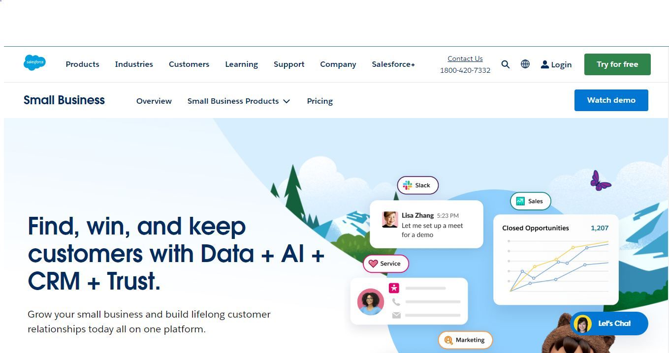 Salesforce, one of the best startup CRM you can use to simplify tasks and reduce stress.