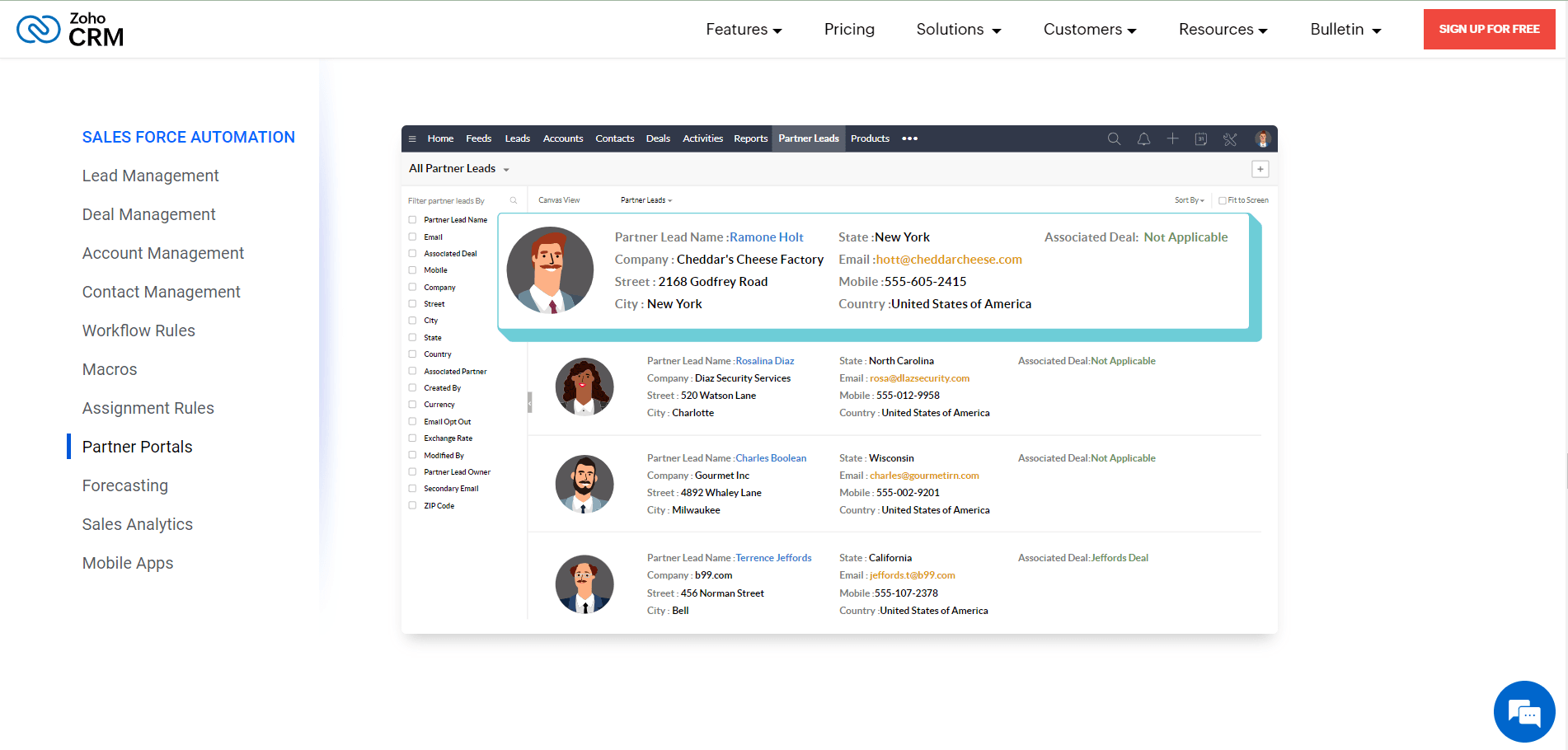 Zoho CRM is a Pipedrive CRM alternative used to automate sales deals with sales analytics.