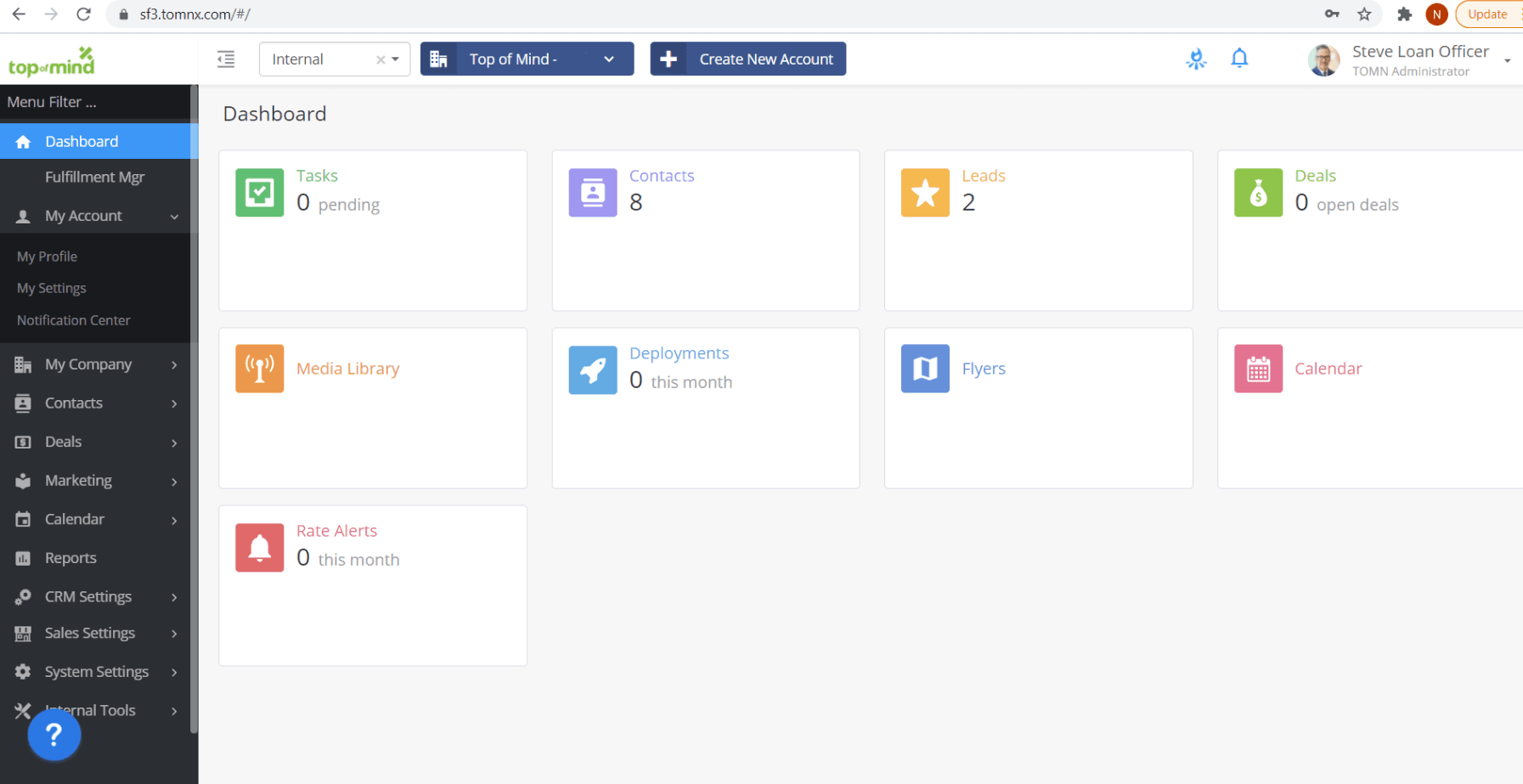Surefire, a CRM for mortgage brokers and loan officers. (Source)