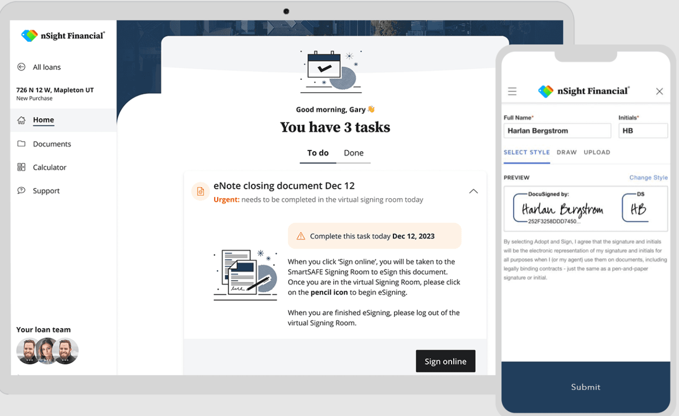 SimpleNexus, a CRM for mortgage brokers and loan officers. (Source)