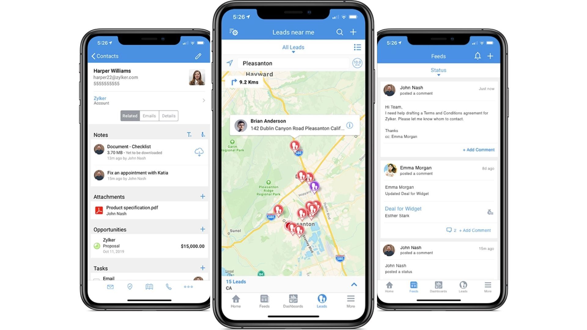 Do customer-centric selling through the ZOHO CRM mobile sales engagement tool.