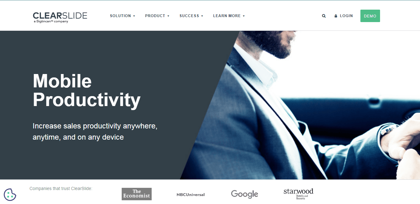 ClearSlide- One of the highly rated sales enablement platforms you utilize to measure sales effectiveness.