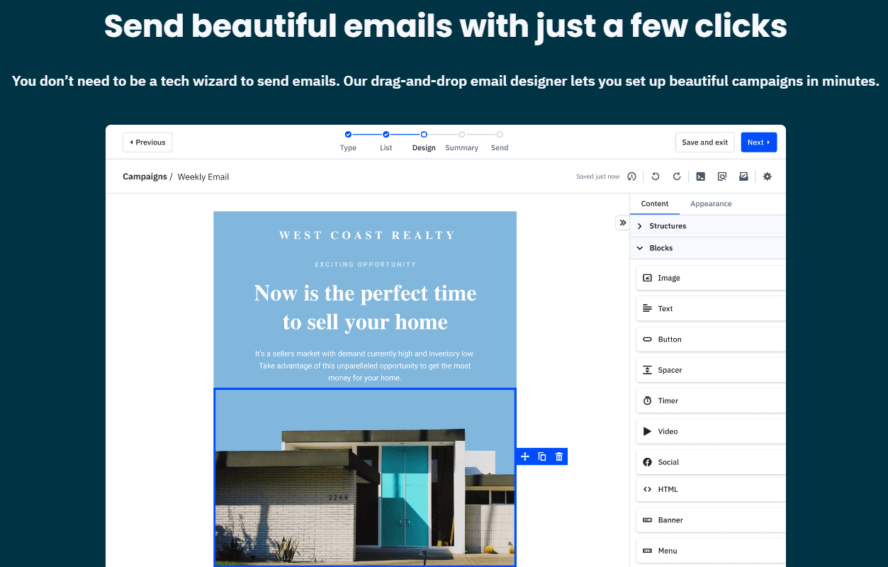 The easy-to-use email campaign builder of ActiveCampaign makes it a great alternative to Constant Contact.