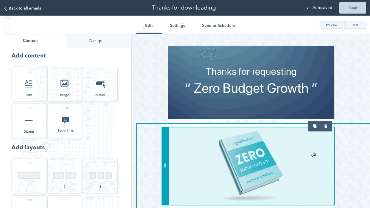 The advanced templates offered by HubSpot for email campaigns make it a great alternative to Constant Contact.