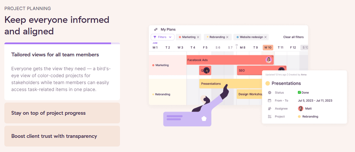 Toggl - One of the best CilckUp alternatives as it helps you stay on top of your projects.