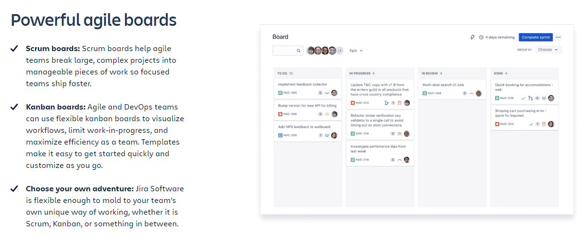 Jira - One of the top-notch ClickUp alternatives as it grants you with varieties boards to utilize.