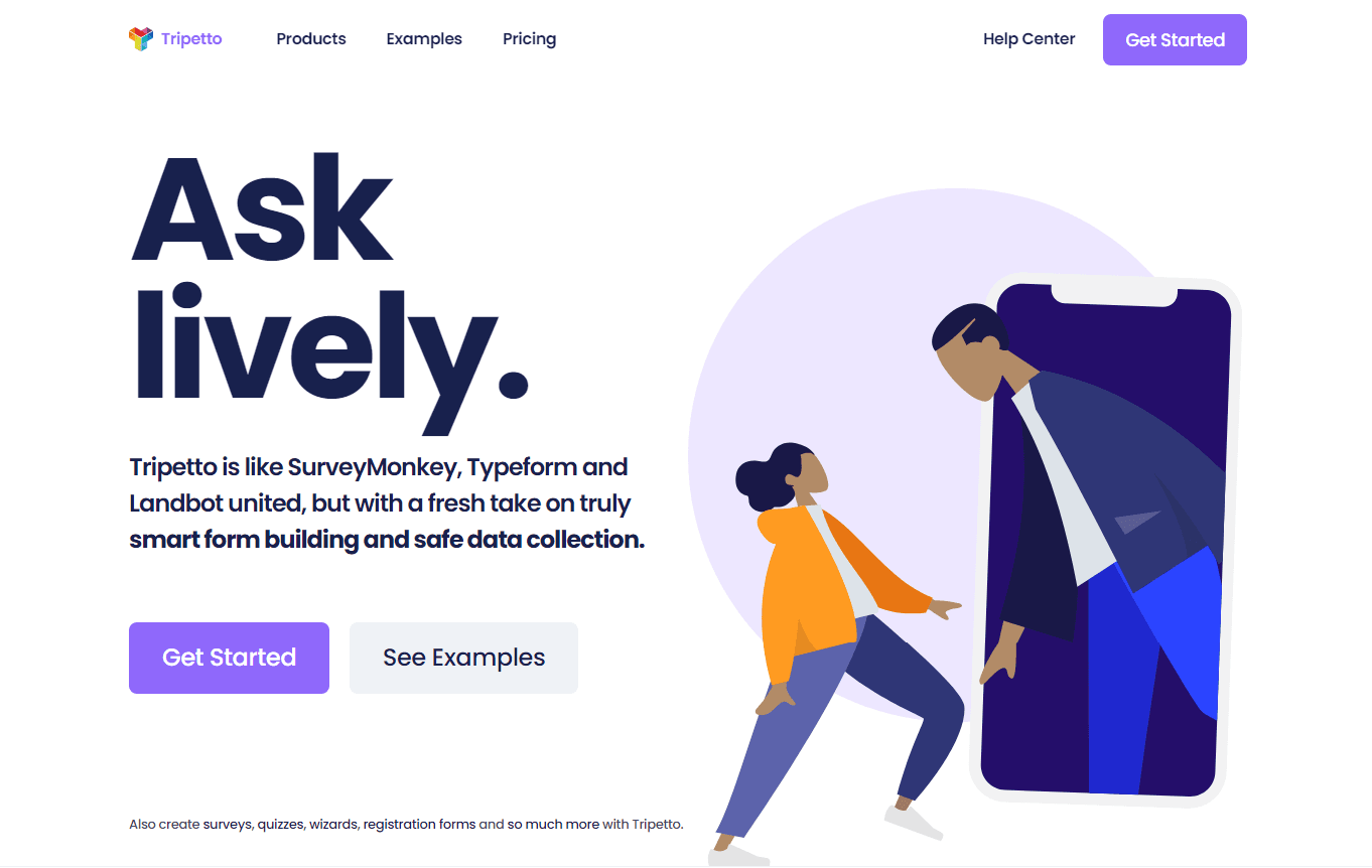 Tripetto, an all-around Typeform alternative.