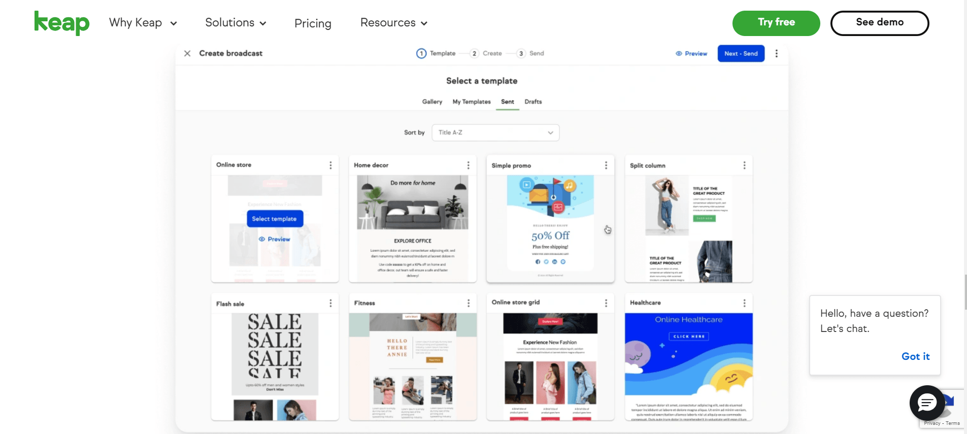 With Keap, you can get multiple email templates that you can customize before sending various sales offers to your customers.