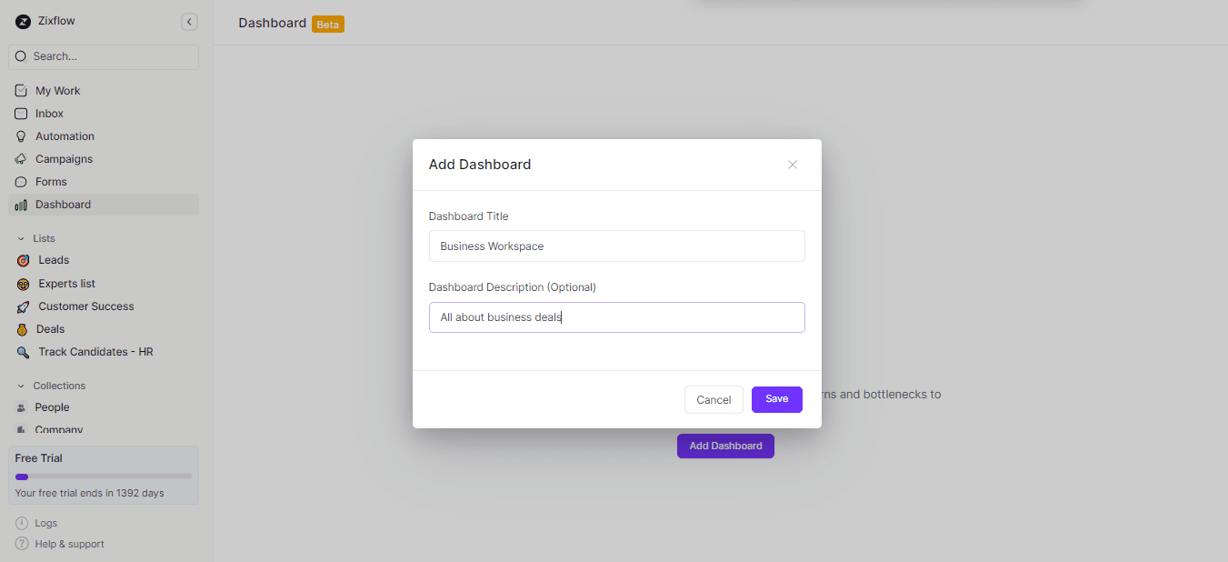 Zixflow allows you to customize fields as you want.