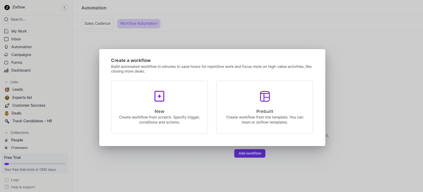 Zixflow allows you to make automated workflows in minutes to save hours for repetitive work.